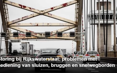 Bediening sluizen en bruggen verstoord